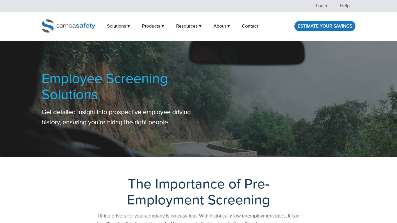 Pre-Employment MVRs and Background Check Solutions - SambaSafety